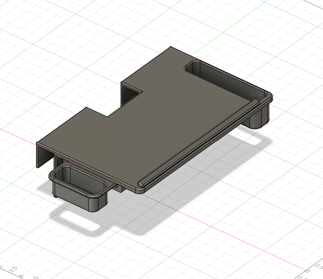 Parametric CAD model and technical drawing for a custom 3D printed part