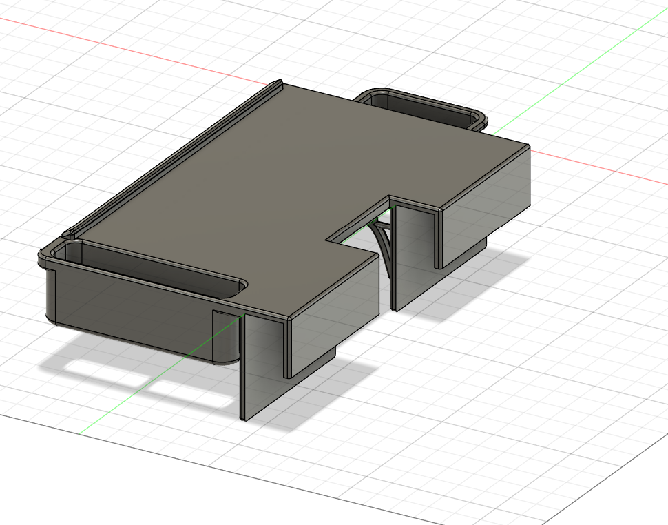 Parametric CAD model and technical drawing for a custom 3D printed part
