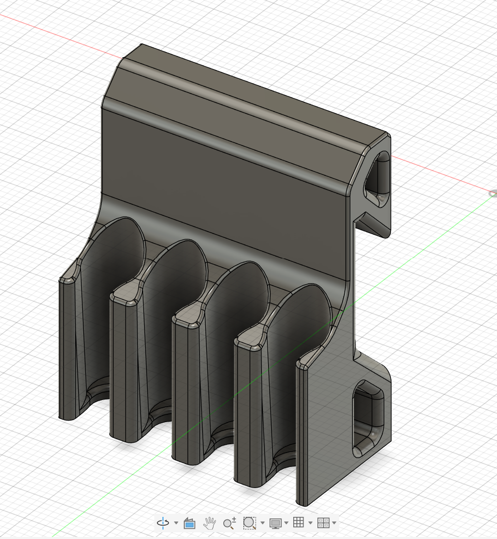 Parametric CAD model and technical drawing for a custom 3D printed part